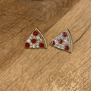 Pizza earrings